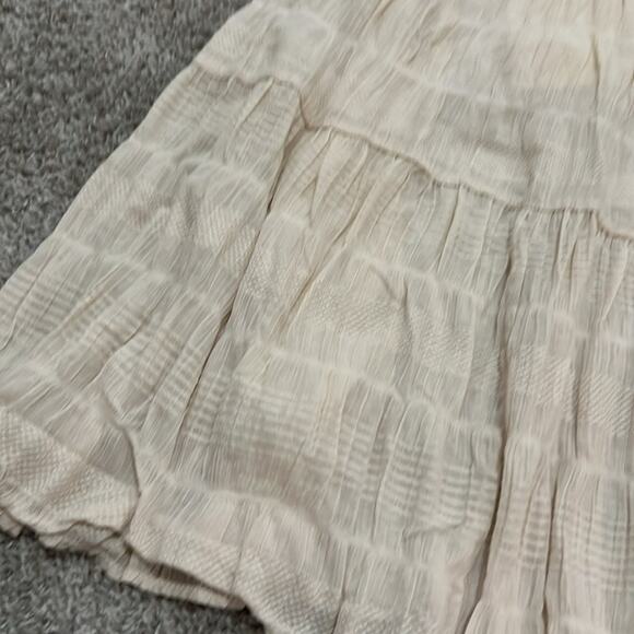 Max Studio $128 Elastic Waist Long Flowy Boho Cotton Maxi Skirt Large NWT - Picture 7 of 16